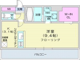 平岸駅 徒歩4分 2階の物件間取画像